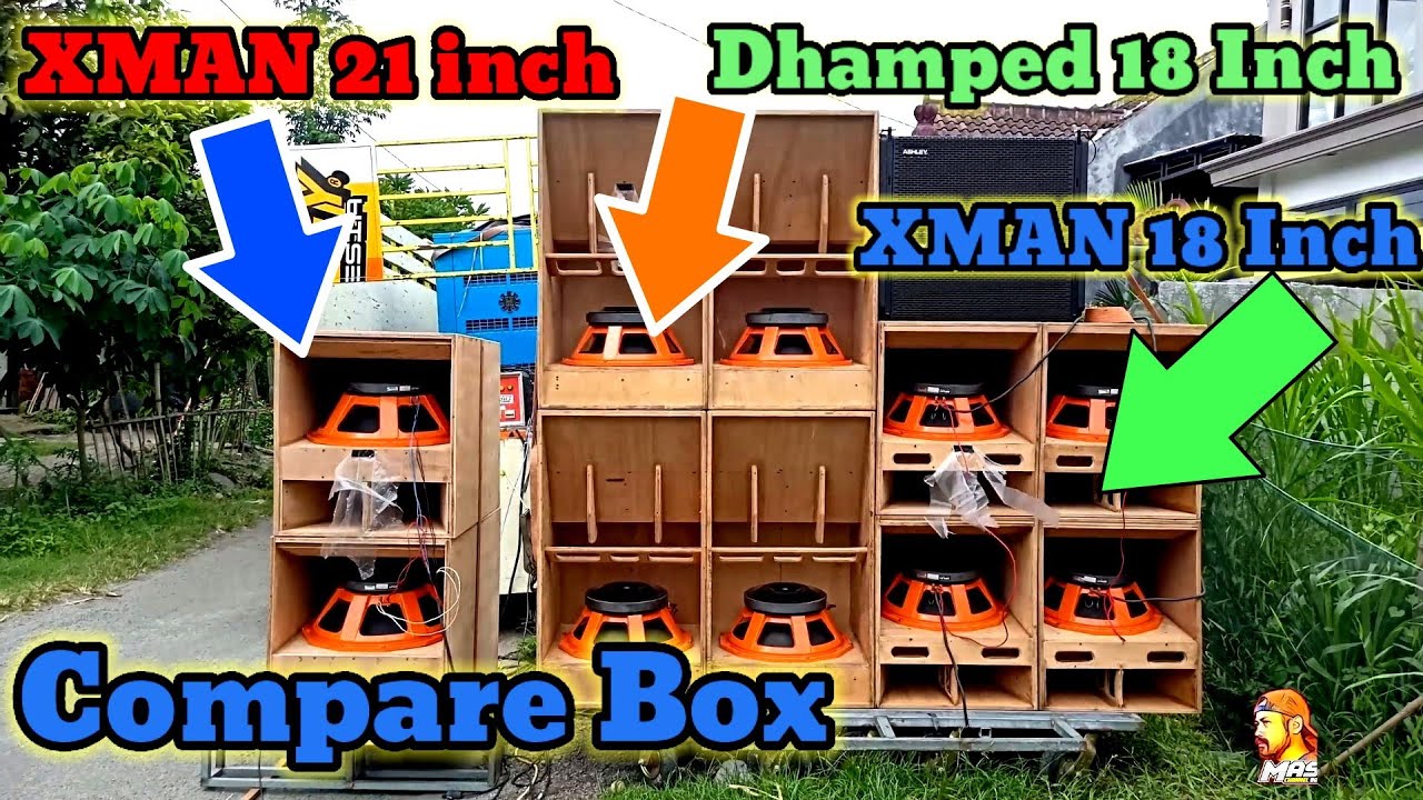COMPARE XMAN Vs DHAMPOED - BOX Balap Viral Glerr Brewog Audio - Ashley Speaker