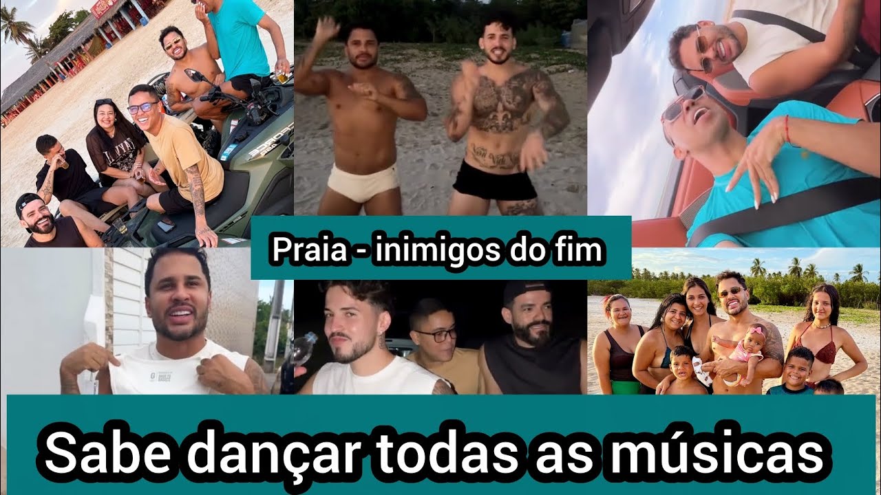 Lucas Guimarães se diverte dançando na praia com amigos e continua ganhando presentes de aniversário