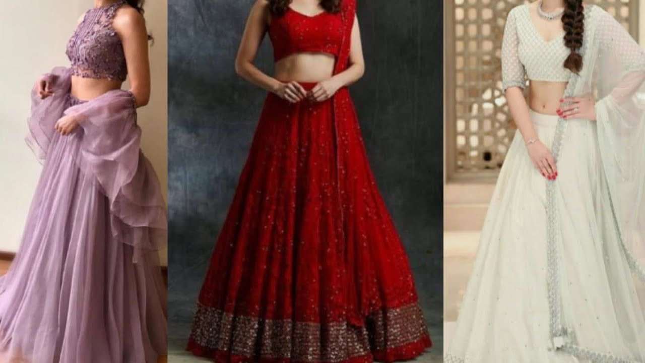 Latest Lehenga Choli Designs 2019 || Crop Top Lehengas with Dupattas || Sikana Trends #1