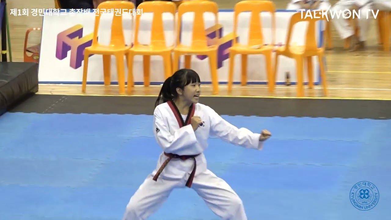 제1회 경민대학교 총장배 전국태권도대회 3일차 종합격파 여 중1학년부 결선 23.08.12