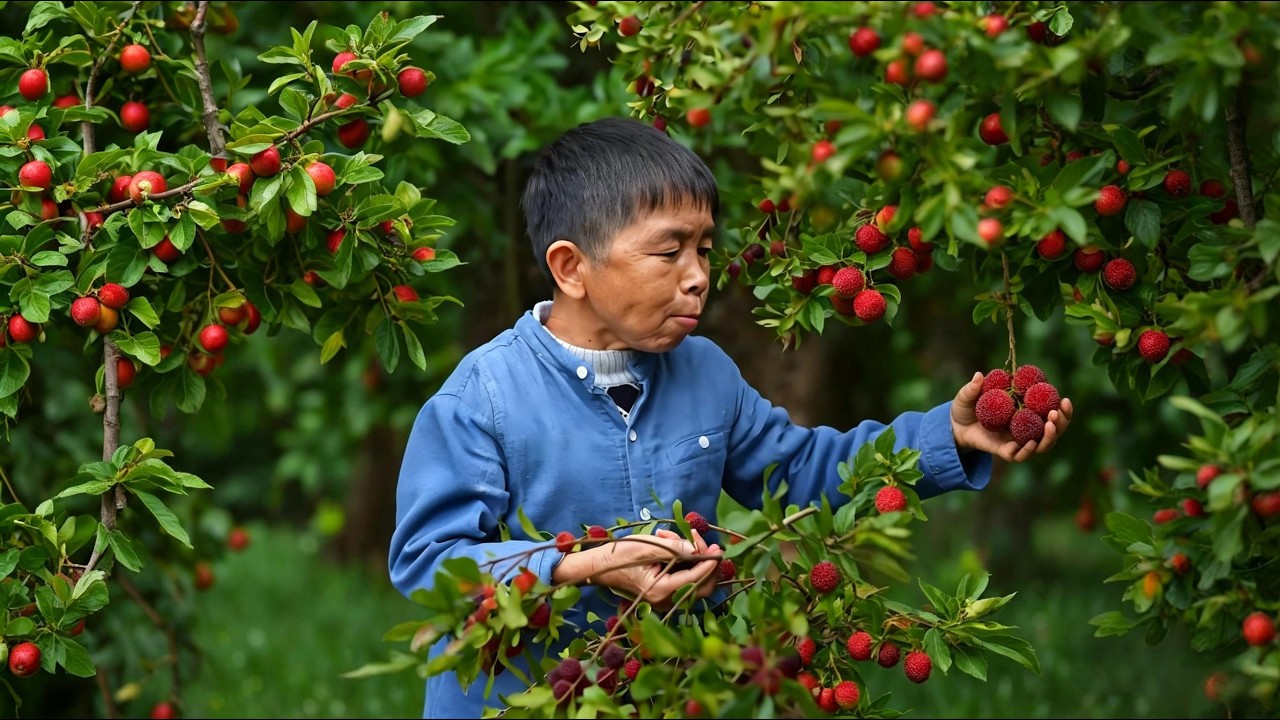 又是一年杨梅挂满树垂，酸酸甜甜惹人喜欢，做菜有它搭配风味更加！【康仔农人】