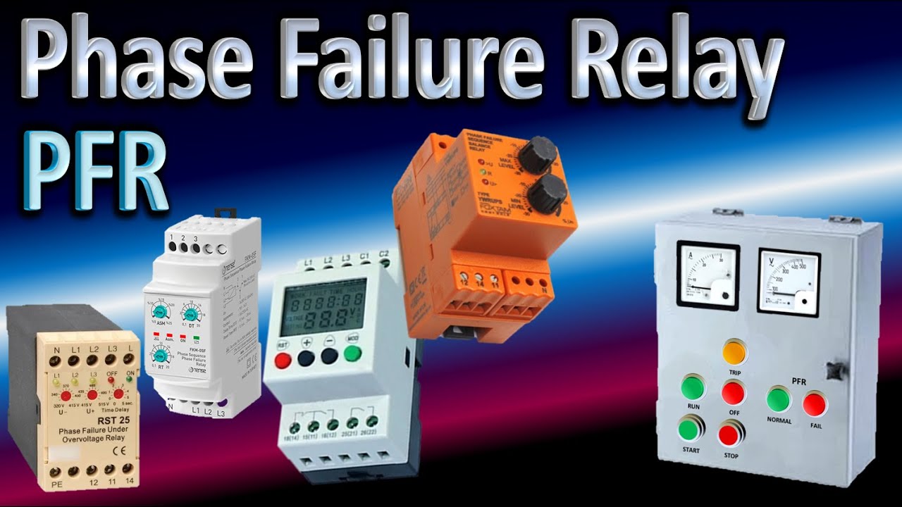 Phase Failure Relay (PFR) : Operation and Wiring Diagram Explained / Best Video to Learn all about.!