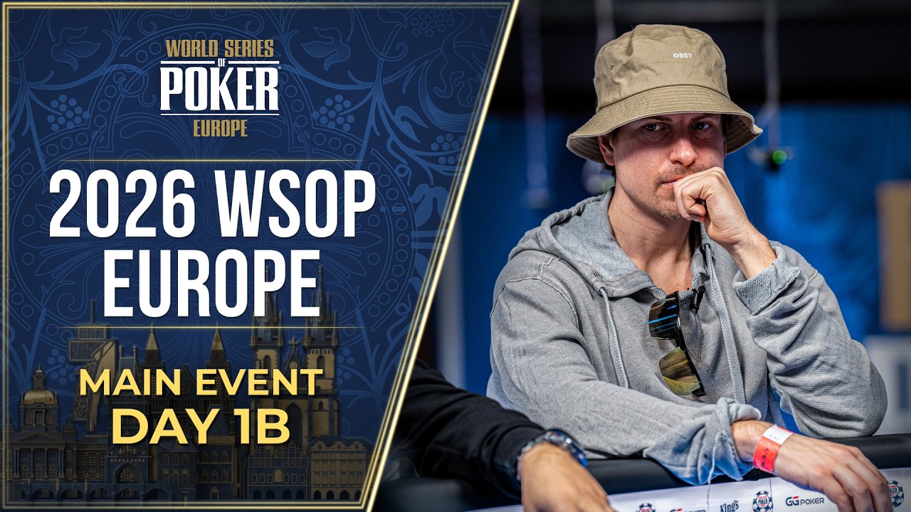 &euro;10,000,000 GTD | WSOP Europe Main Event - Day 1B