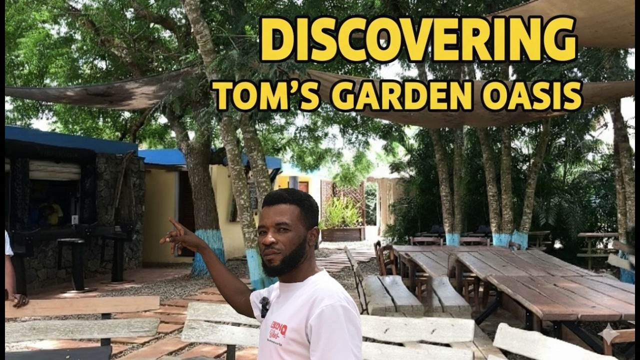 “I Found This Beautiful Rest Spot in Ghana 🌿 | Tom’s Garden”