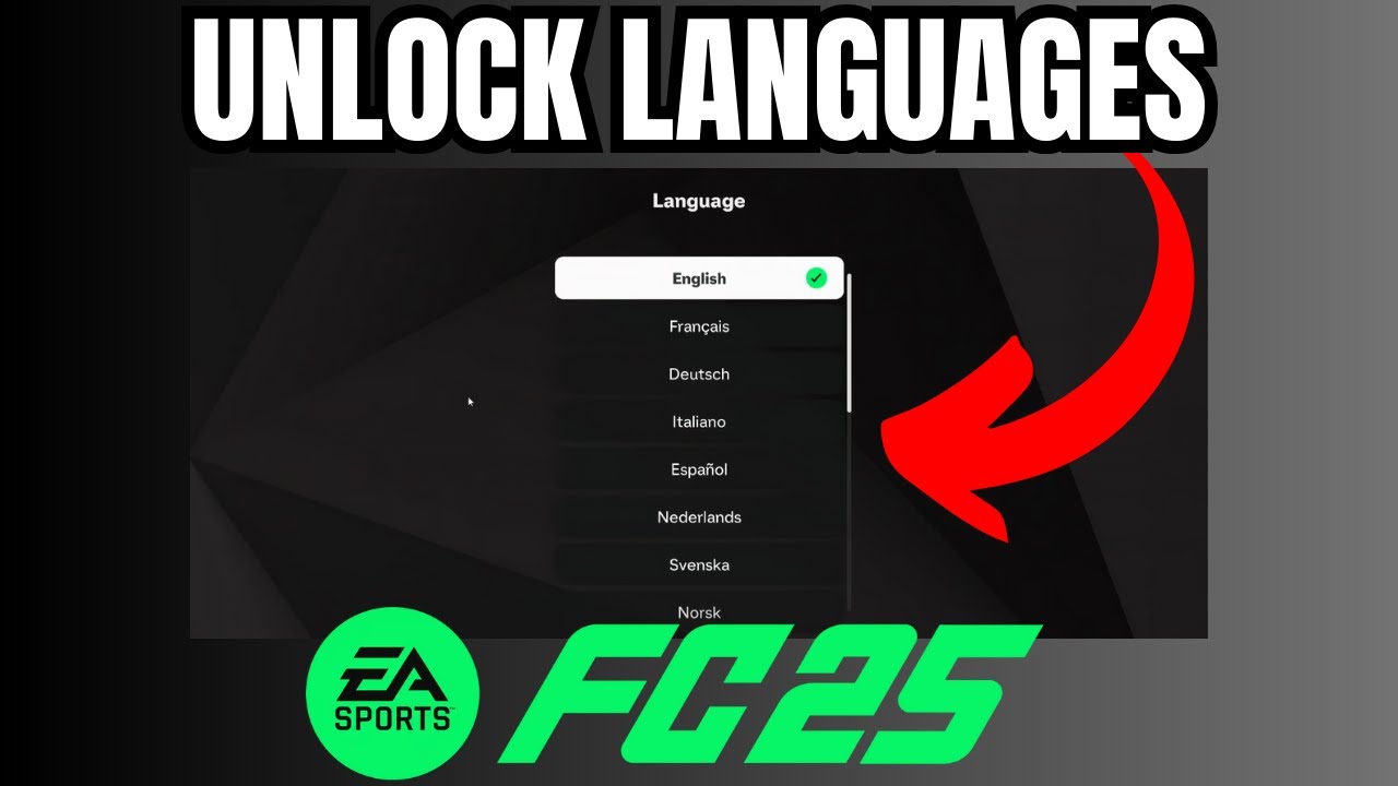 EA FC 25: How to Unlock All Languages (Set any Language)