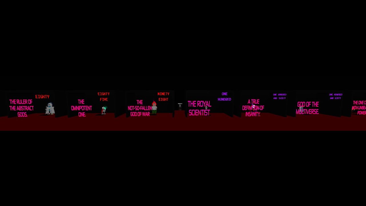 Showcasing most true barrier characters. (Undertale fighting arena 2).