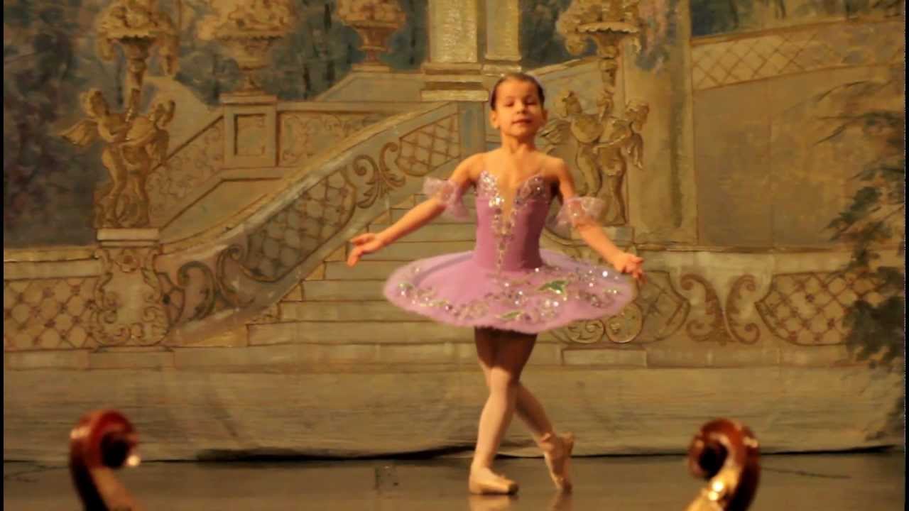 Sleeping Beauty Lilac Fairy variation. Six-year ballet dancer - Alexandra Chernenko.