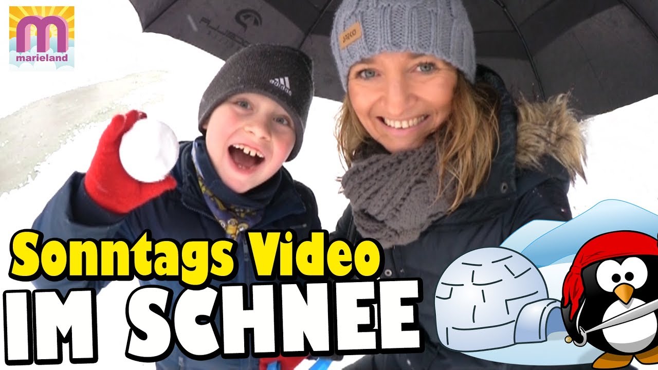Sonntags Video im Schnee 👩 marieland Vlog #165 😘