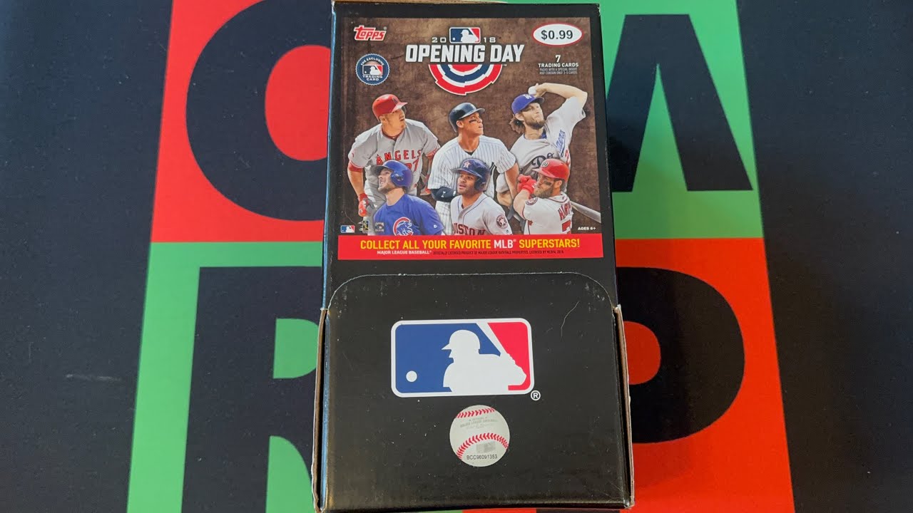 Бейсбольная коробка Topps Opening Day MLB 2018, часть 1!⚾