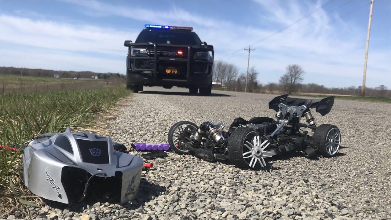 Arrma Limitless, Typhon Speed Run Crash. (Cops got called on me lol)