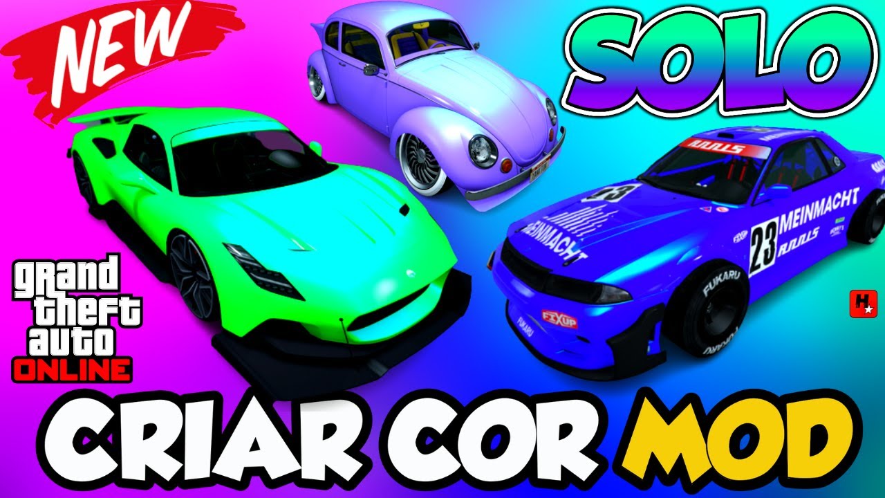 COMO CRIAR CORES MOD COMANDOS (GTA 5 Online)