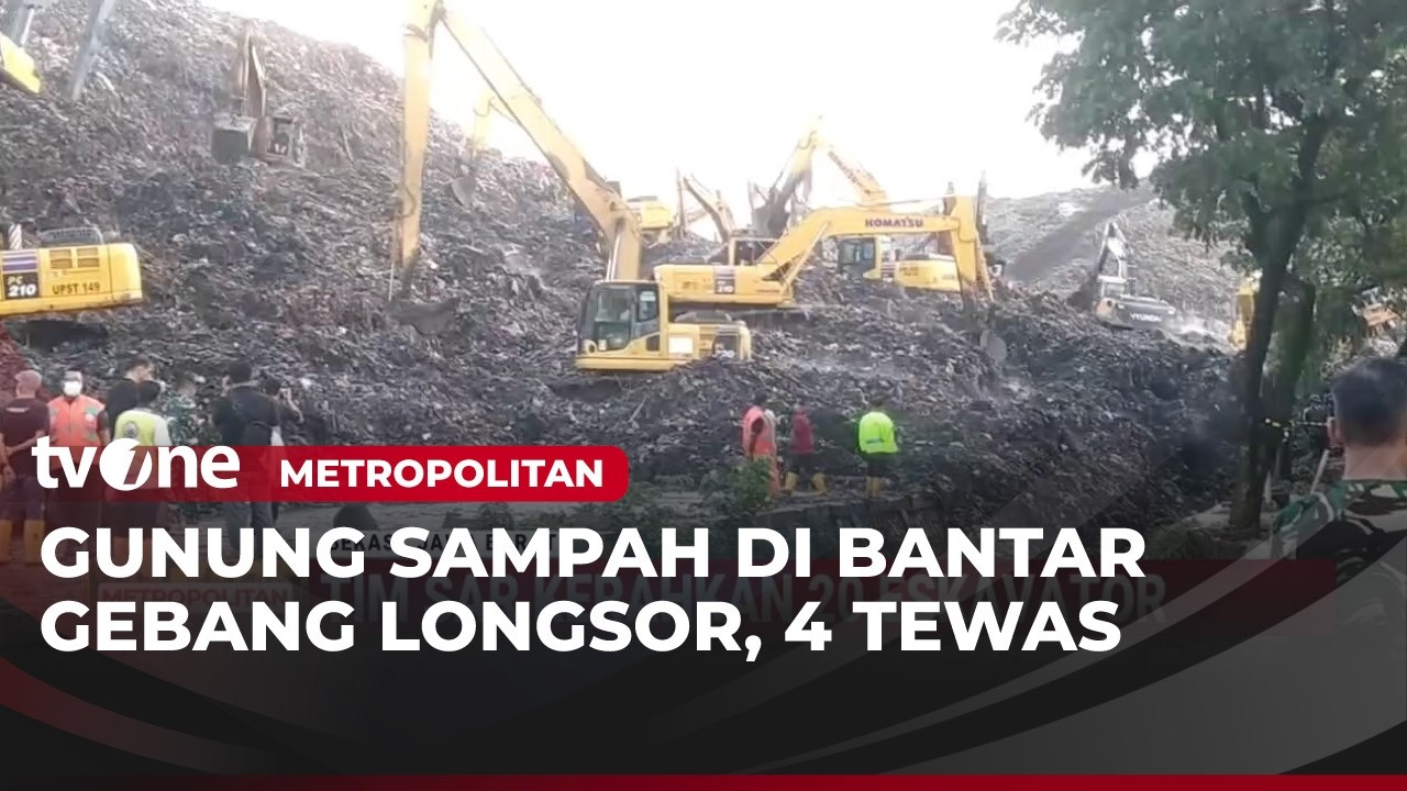Gunung Sampah 40 Meter Timbun Truk dan Warung | Metropolitan