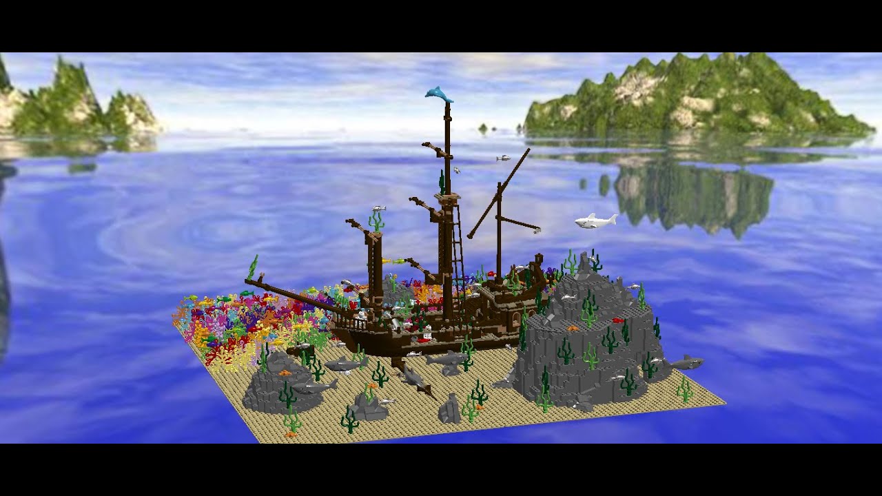Lego MOC paysage sous marin