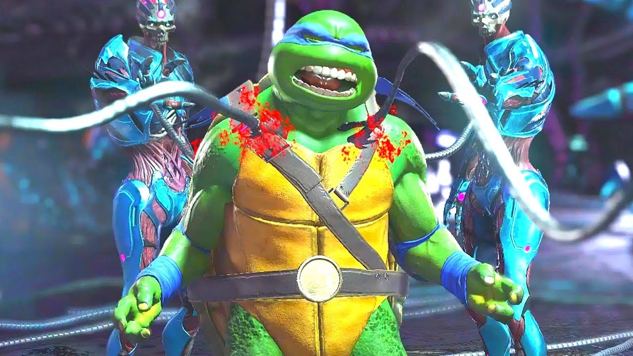 Injustice 2 - All Super Moves on TMNT Leonardo (1080p 60FPS)