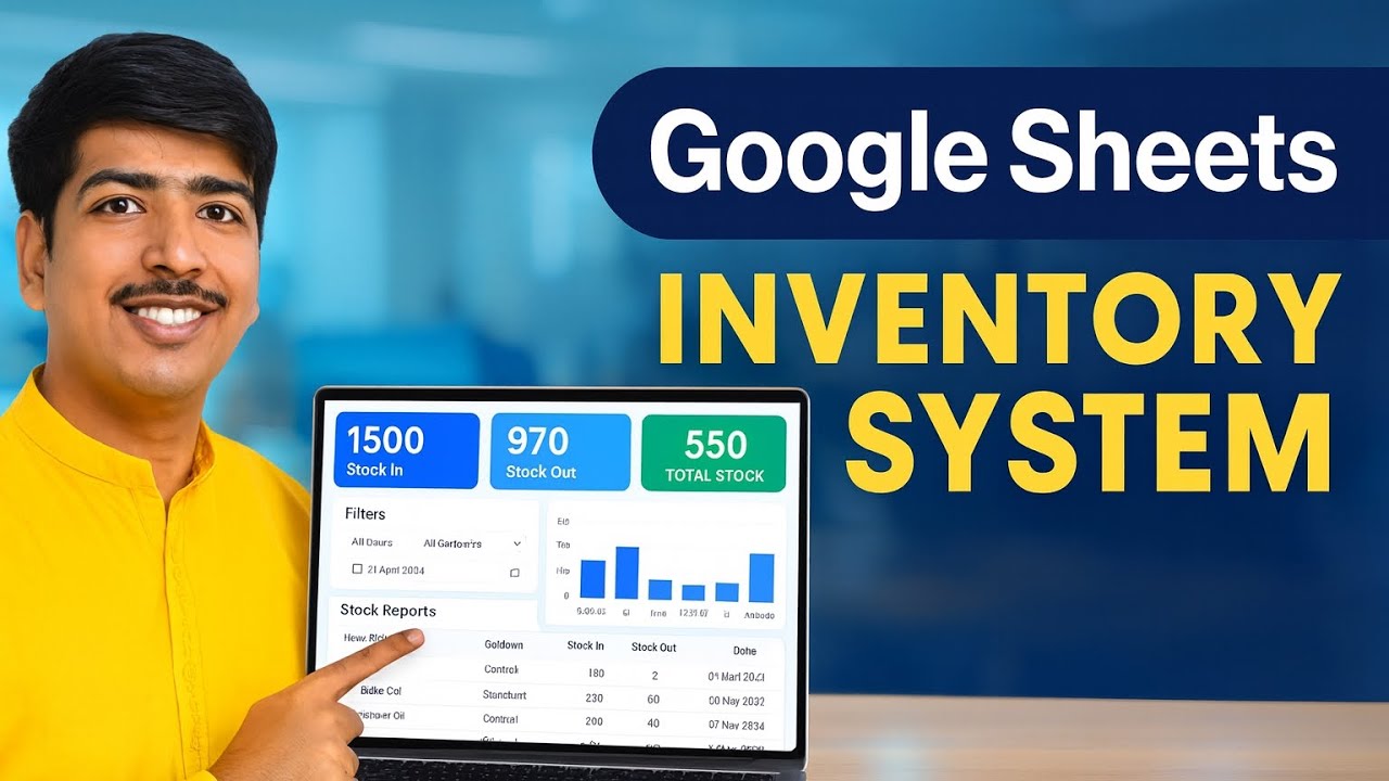 Professional Inventory Management System using Google Apps Script+Google Sheets (Complete Tutorial)