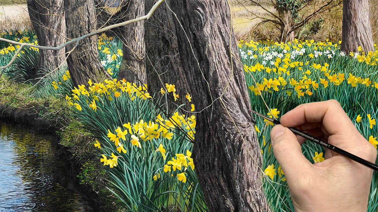 How to Create Hyper-Realistic Bark Textures with Oil or Acrylic Paints | Step-by-Step Tutorial