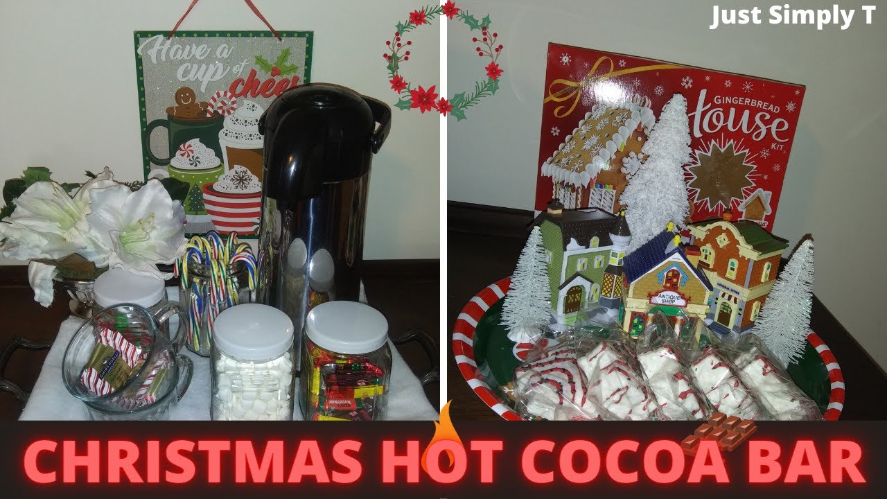 CHRISTMAS HOT COCOA BAR 2021 | VLOGMAS DAY 3 || Just Simply T