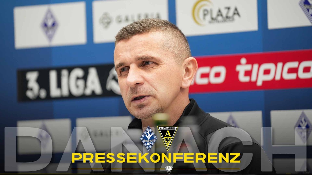Pressekonferenz nach SV Waldhof Mannheim - Alemannia Aachen