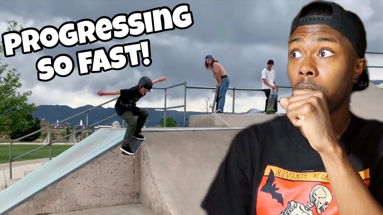 2 Year Skateboard Progression Reaction!
