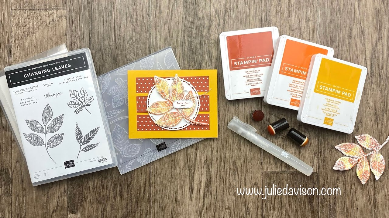 Stampin' Up! Осенняя открытка с эффектом «Меняющиеся листья» | Распаковка «12 дней Рождества в ию...
