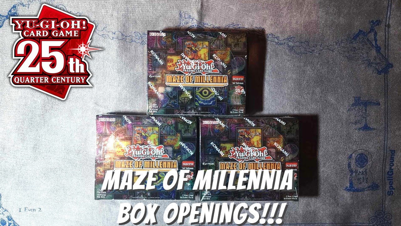 Yugioh Maze of Millennia Box Openings x3!!! META CHANGING BONFIRE IS HERE!?