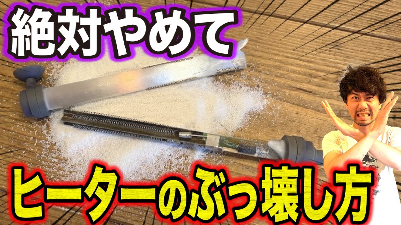 【知らなきゃ危険】ほとんどの人が水槽ヒーター壊すNG行為＆正しい使い方！