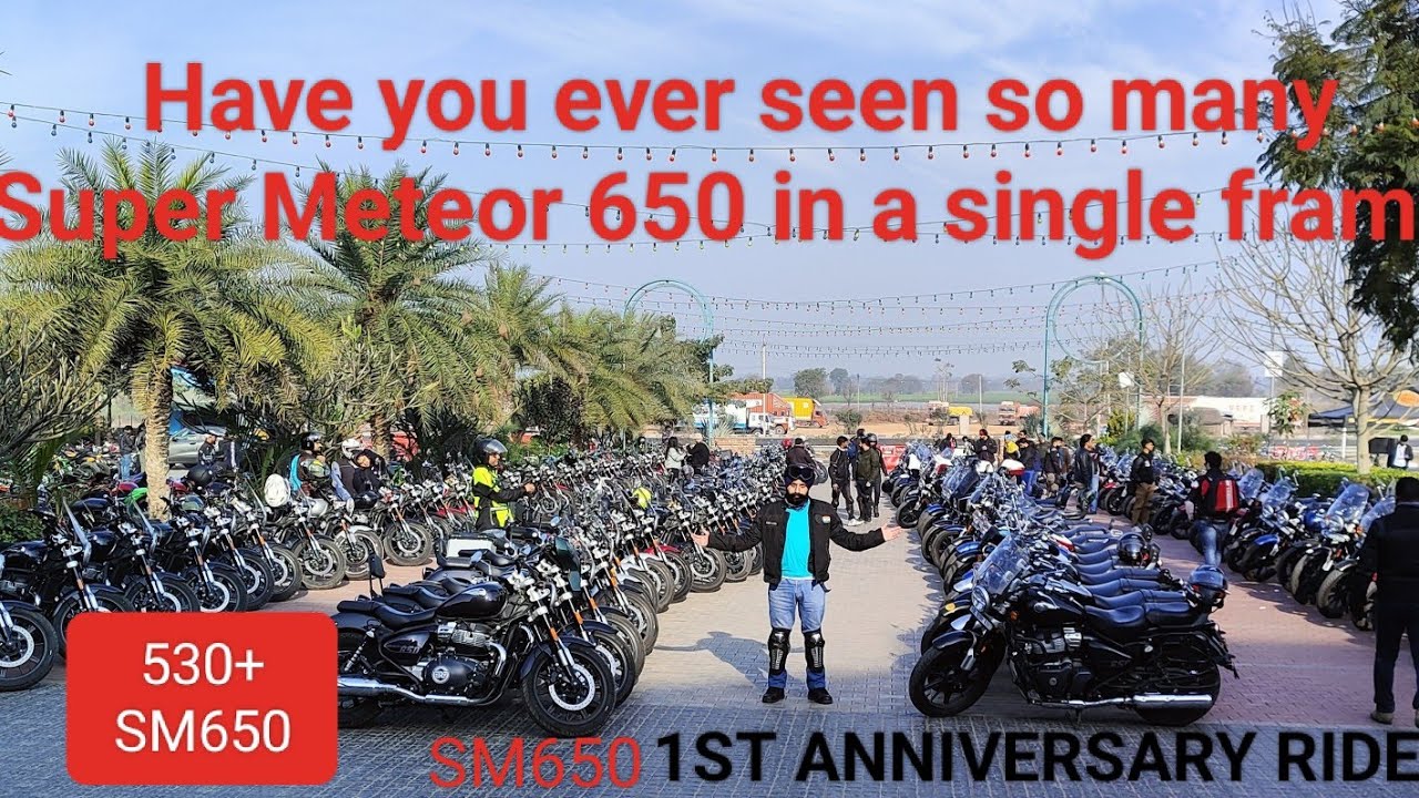 1st Anniversary Ride | Royal Enfield Super Meteor 650 | 530+ SM650 😍😍