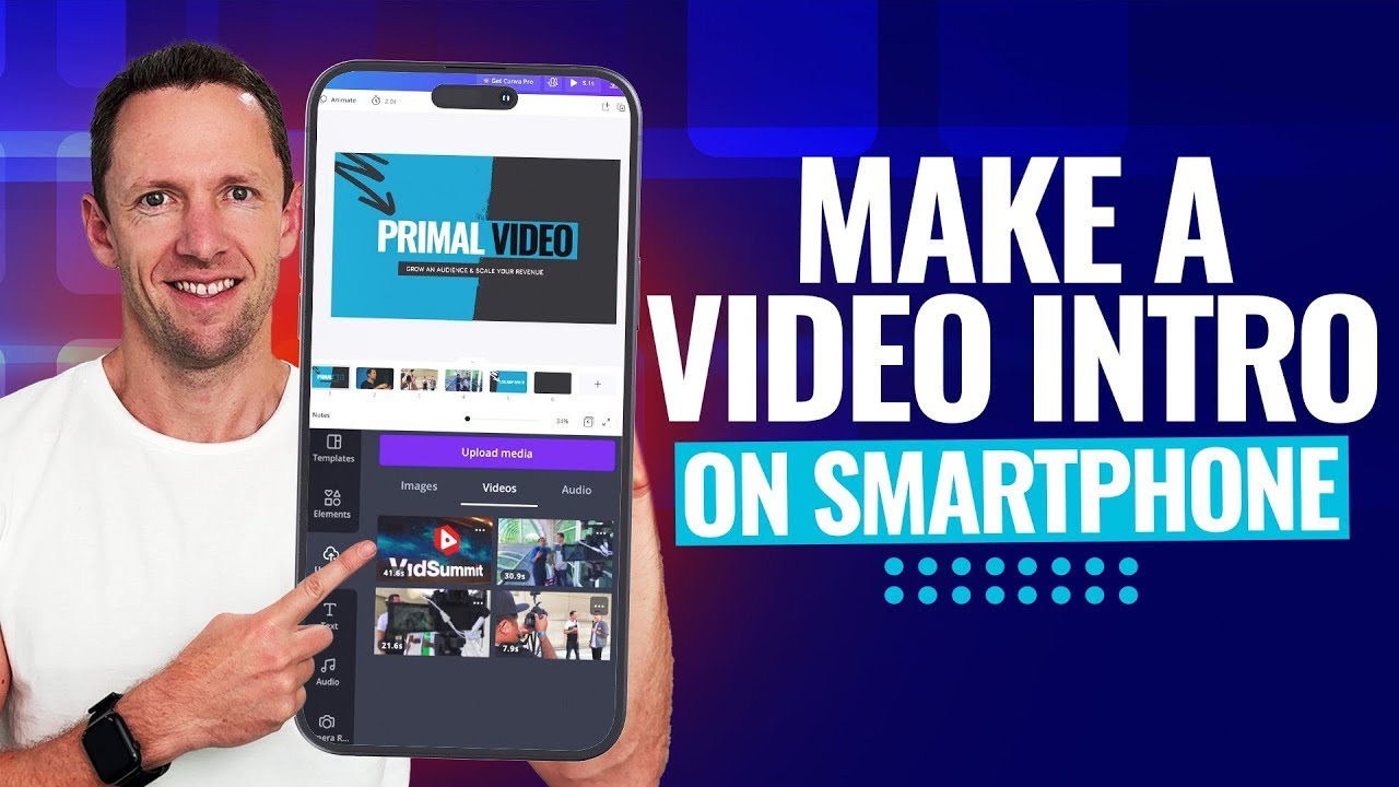 Как создать видео-вступление для YouTube на СМАРТФОНЕ iPhone и Android!