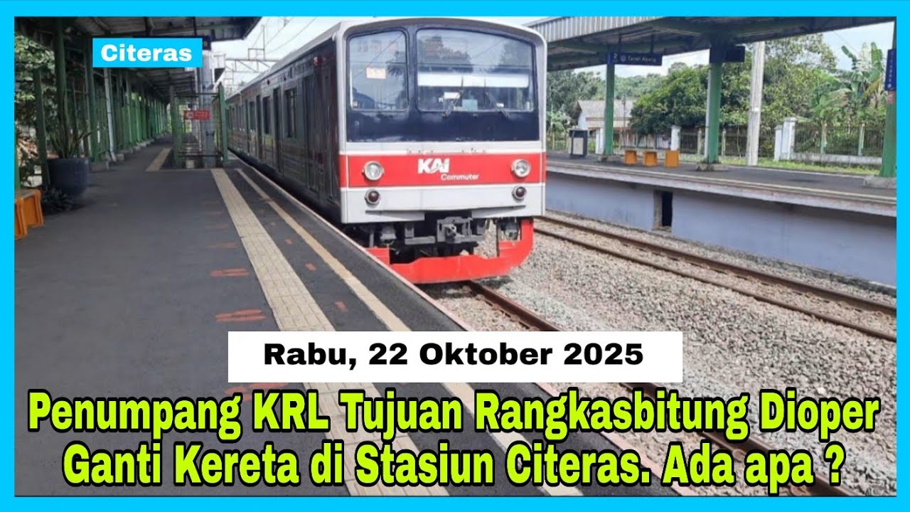 Wajah Baru Peron Stasiun Rangkasbitung. Seperti Apa ?