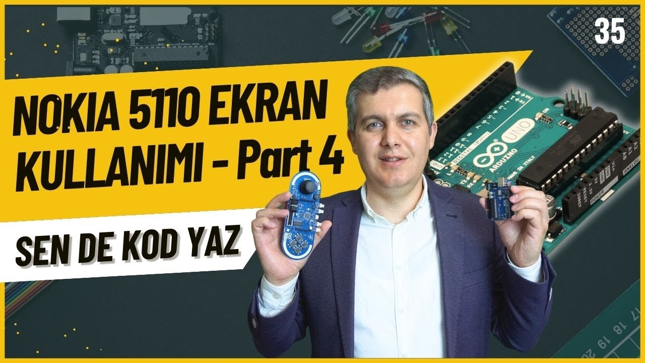 Arduino Dersleri 35: Nokia 5110 Ekranda Potansiyometre Değerini Görüntüleme - Bölüm 4