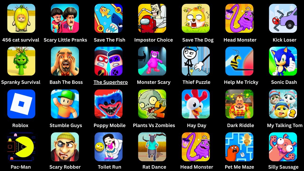 Lucky Balls,Roblox,Clash Of Scary,Beatbox Survival,Grimace Story,Draw To Smash,Impostors,Death Puzzl