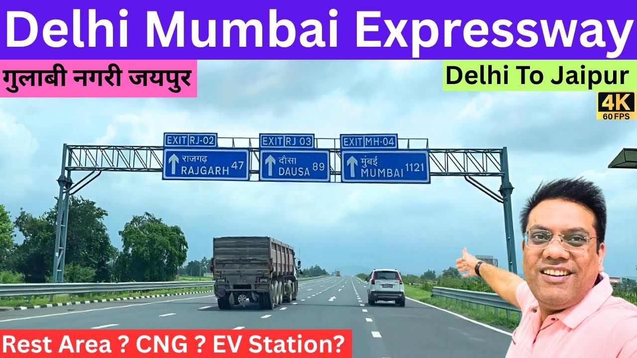 DELHI MUMBAI EXPRESSWAY | Delhi To Jaipur | Rest Area | CNG | EV Stations | Travel Logs |