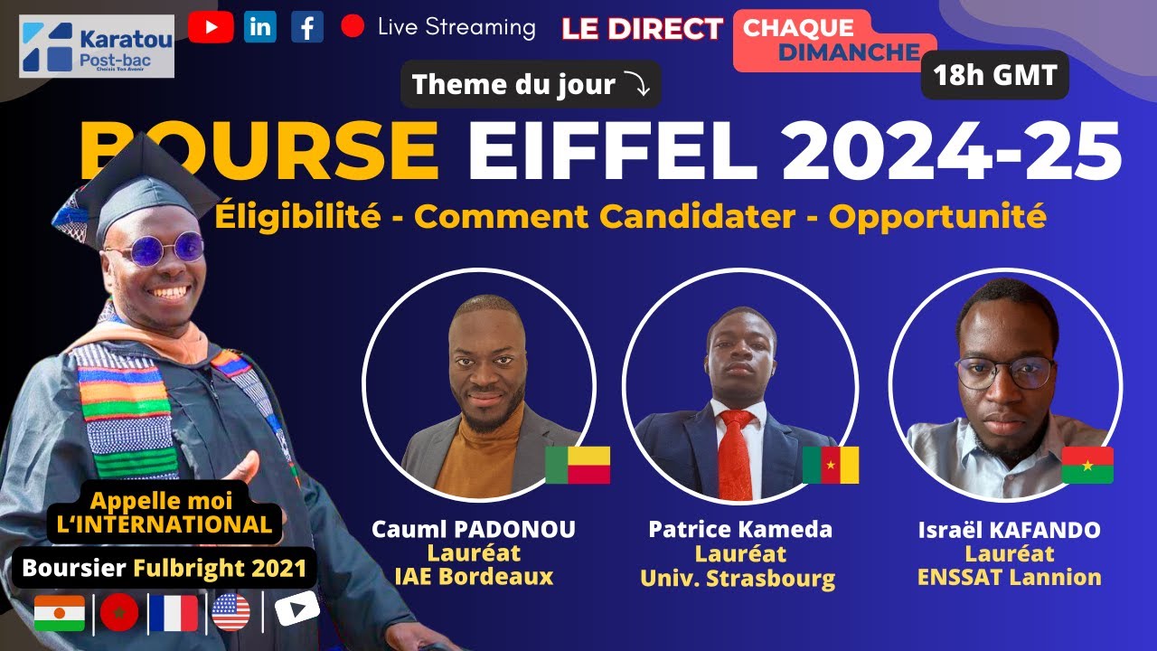 Comment CANDIDATER à la Bourse EIFFEL 2024 ? #bourseeiffel