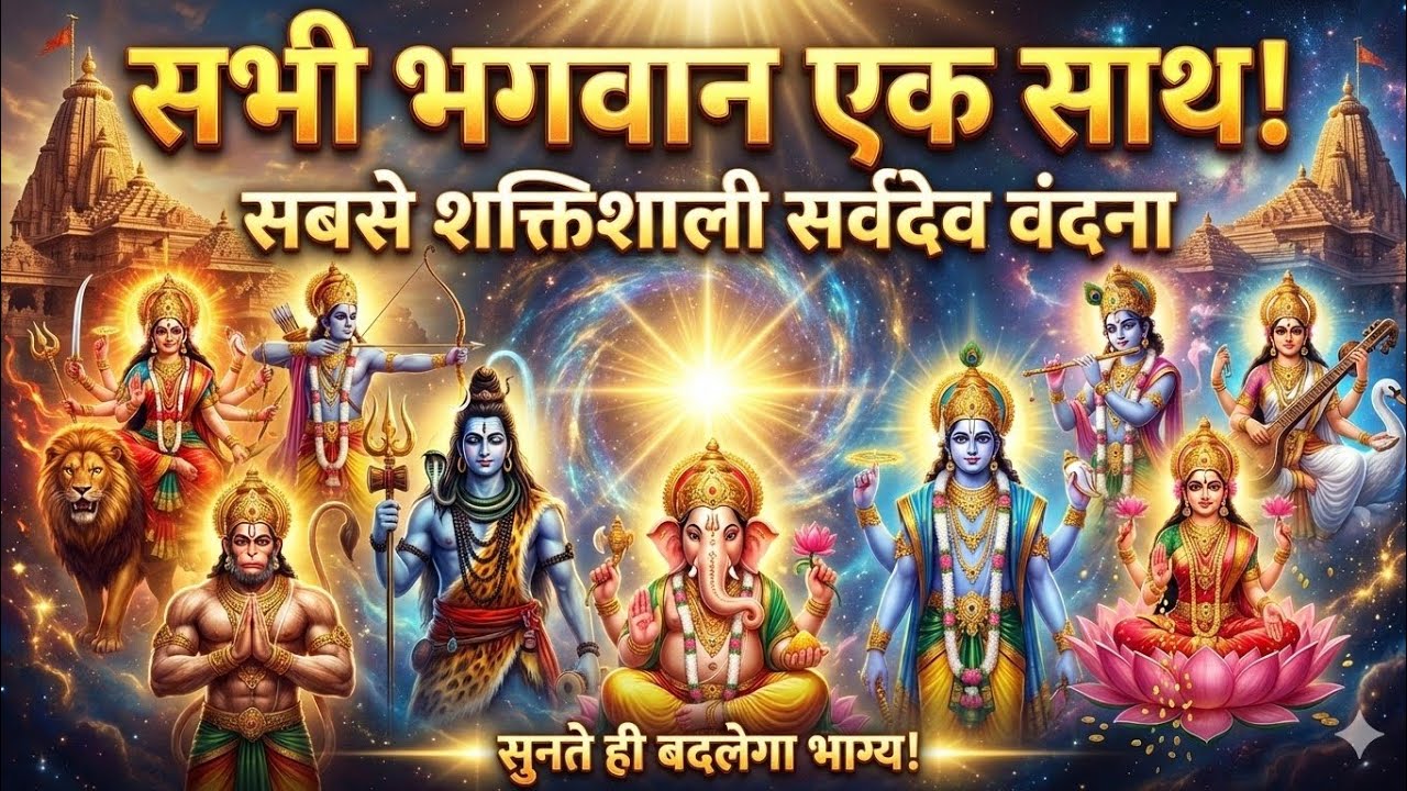 सभी भगवानों की महिमा | सर्वदेव वंदना की सबसे लंबी और शक्तिशाली चौपाई | All God Powerful Bhakti