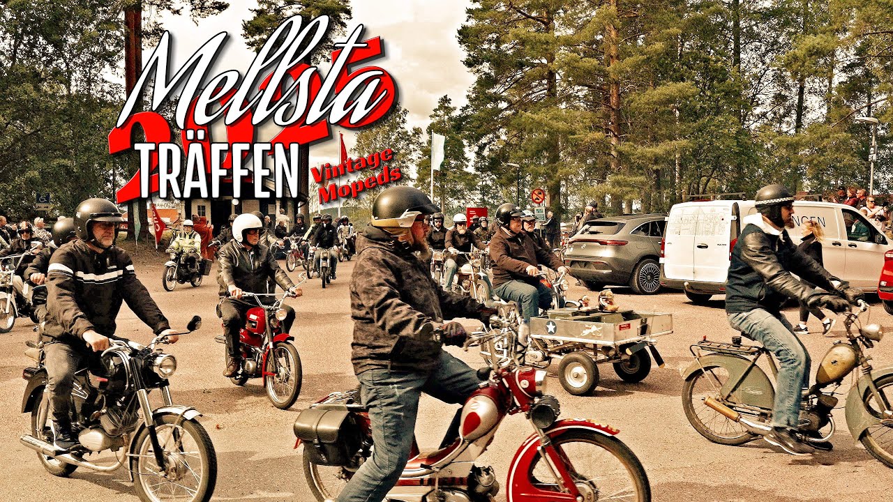 HUNDREDS of Vintage MOPEDS! - Mellstaträffen 2025 / TSV Blårök Mopedernas Woodstock