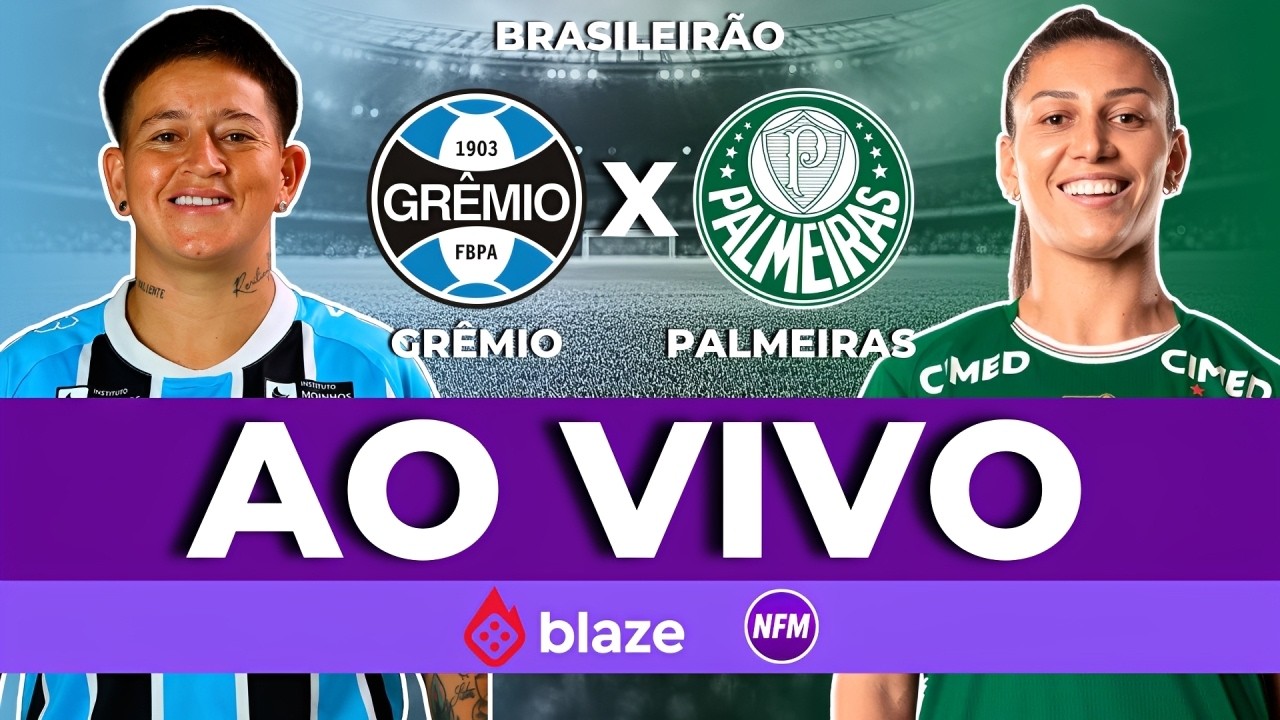 PALMEIRAS X GRÊMIO FEMININO COM IMAGENS DO ESTÚDIO | JOGO DO PALMEIRAS FEMININO AO VIVO