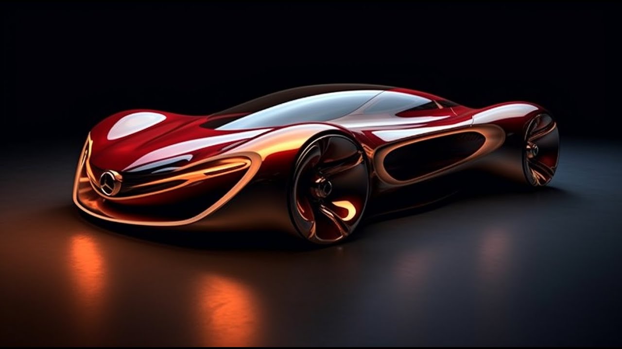 Concept car with sculptural bodywork