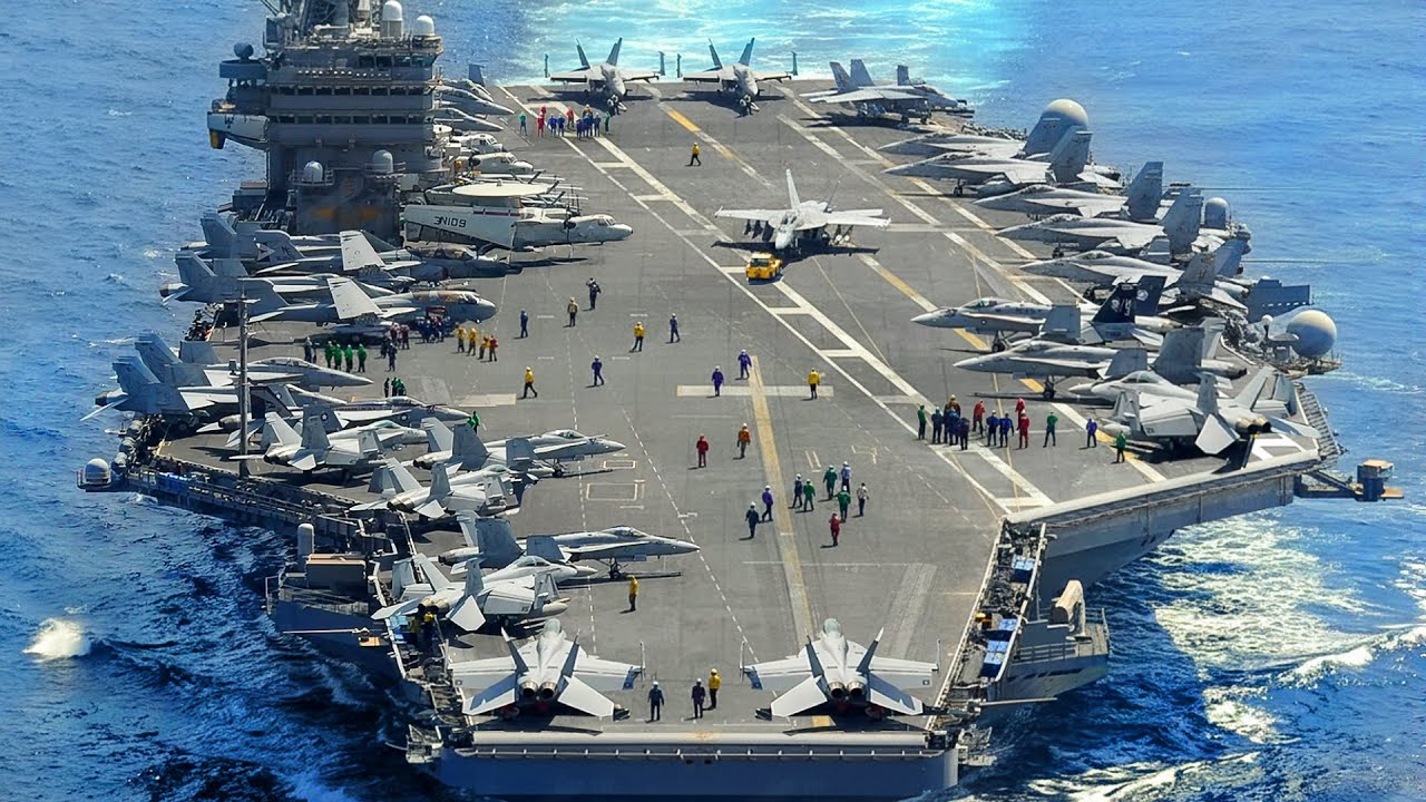How US Sailors Live & Work for Months Inside $13 Billion Aircraft Carrier