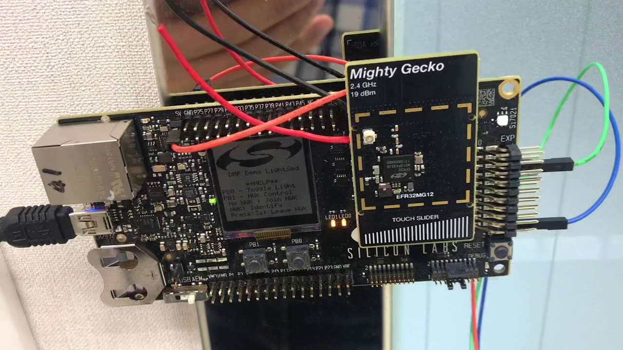 BLE+Zigbee Dual Mode SwitchBot DIY using Silicon Labs EFR32 BRD4161A+BRD4001A DMP