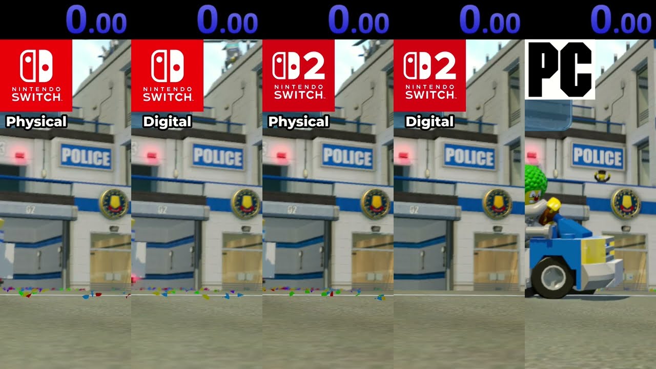 Lego City Undercover Load diffrence: Switch 1 vs Switch 2 vs PC