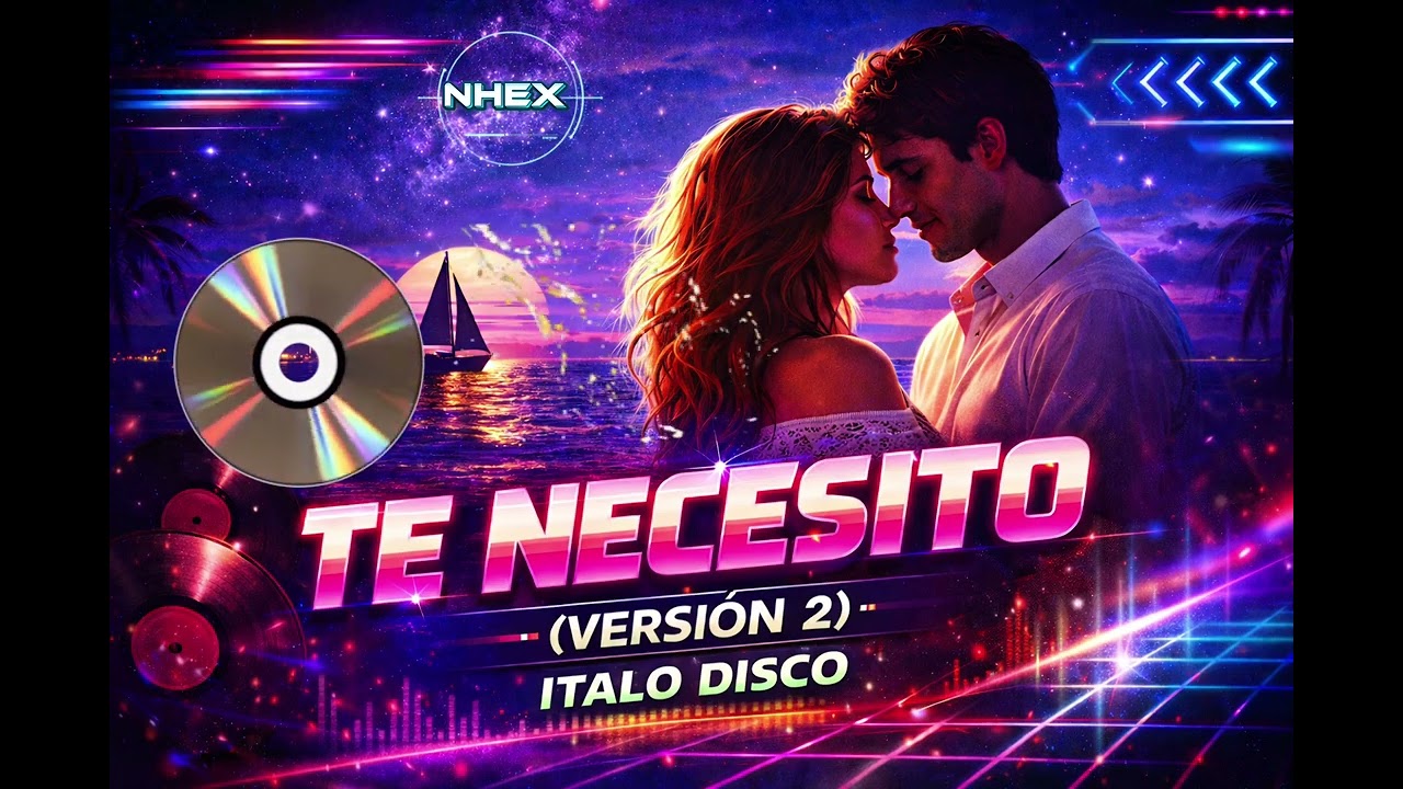 NHex - Te necesito / Estilo Italo Disco 80s - Versi&oacute;n 2/ Edici&oacute;n 2026 