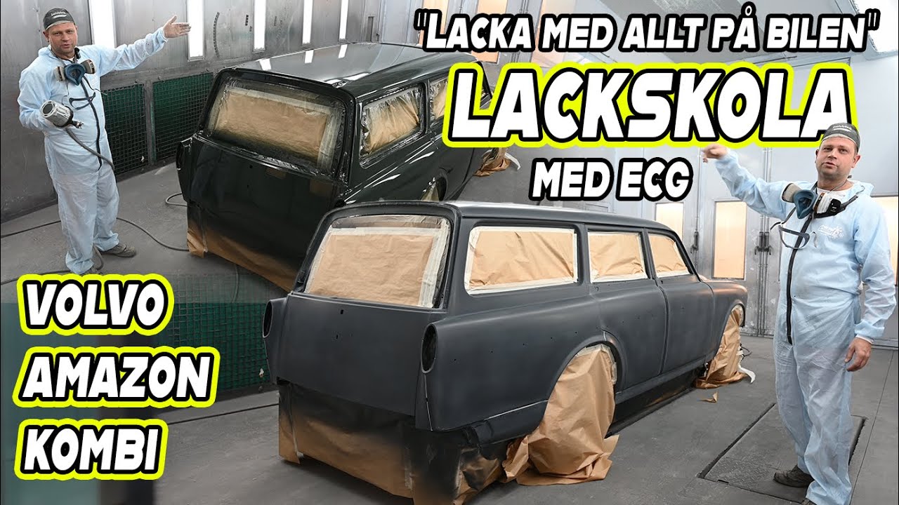 LACKSKOLA! VOLVO AMAZON KOMBI FÅR EN HELLACK!