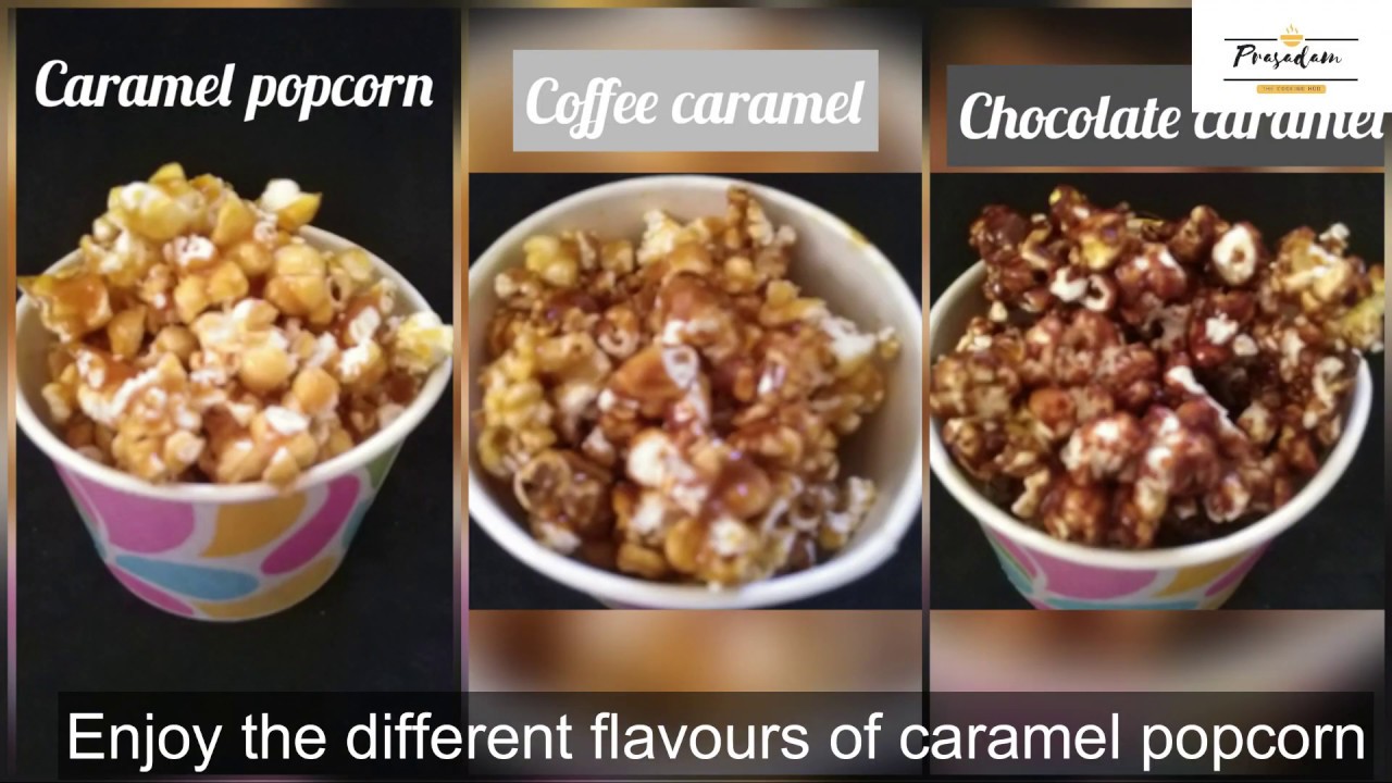 Caramel Popcorn : 3 Flavours |Popcorn Recipe Part : 2 | Lock Down Recipe | Prasadam |The Cooking Hub