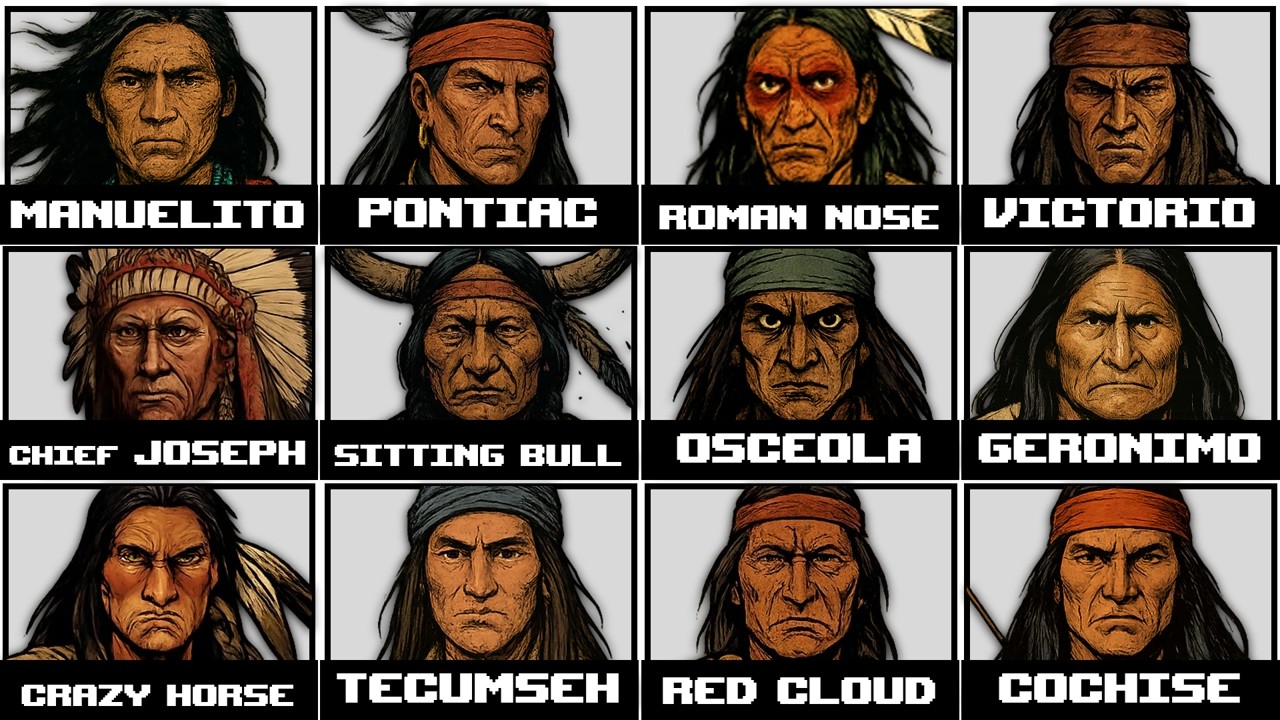 12 Deadliest NATIVE AMERICAN Warriors in History [RANKED]