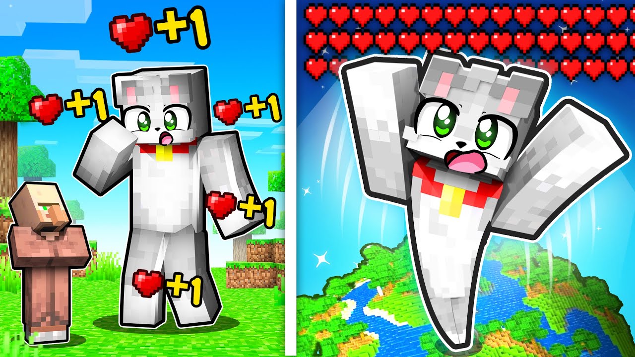 Paso Minecraft PERO MIS CORAZONES = MI TAMA&Ntilde;O ❤️🤯