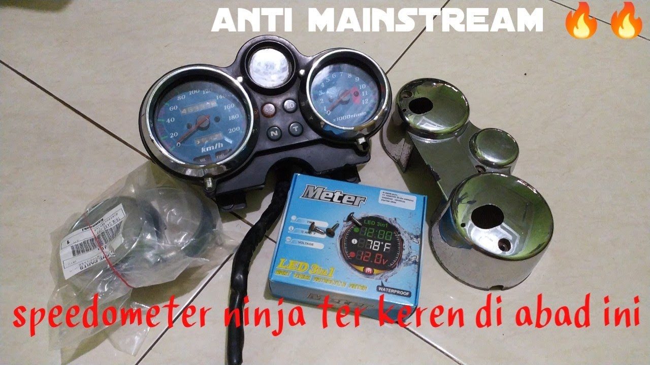 pasang speedometer ninja ss ke honda tiger dan modifikasi digital