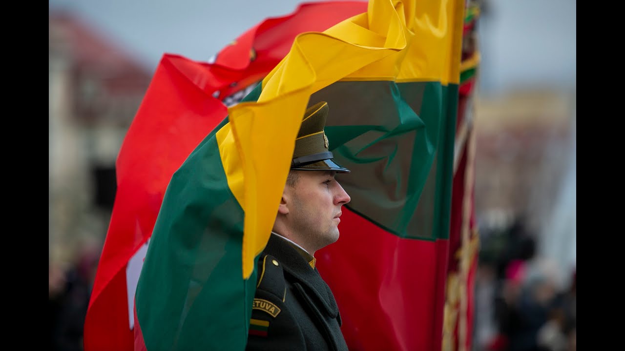 Iškilminga rikiuotė Lietuvos kariuomenės dienos minėjimo proga