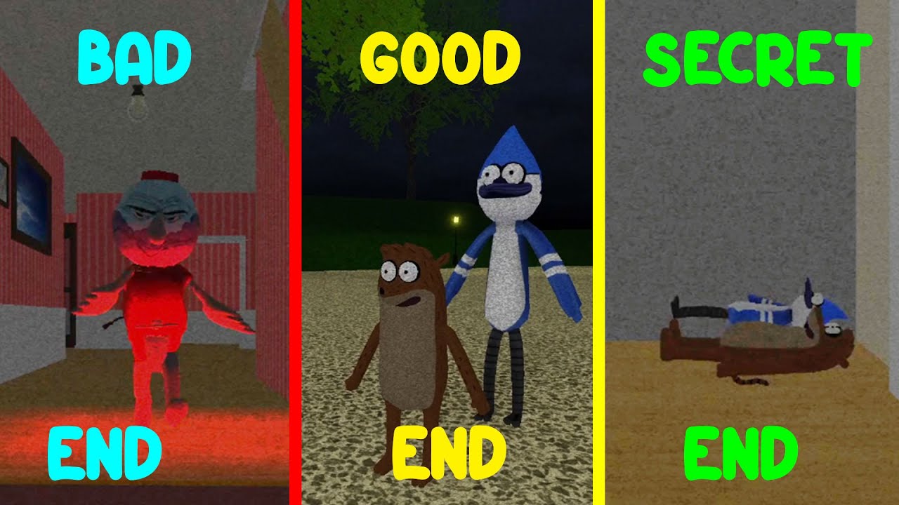 All 5 Endings in Irregular Show [HORROR] | Roblox