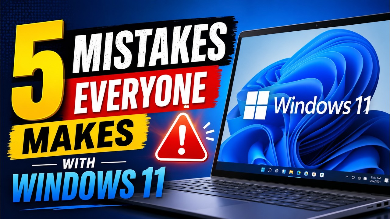 5 błęd&oacute;w, kt&oacute;re każdy popełnia w Windows 11