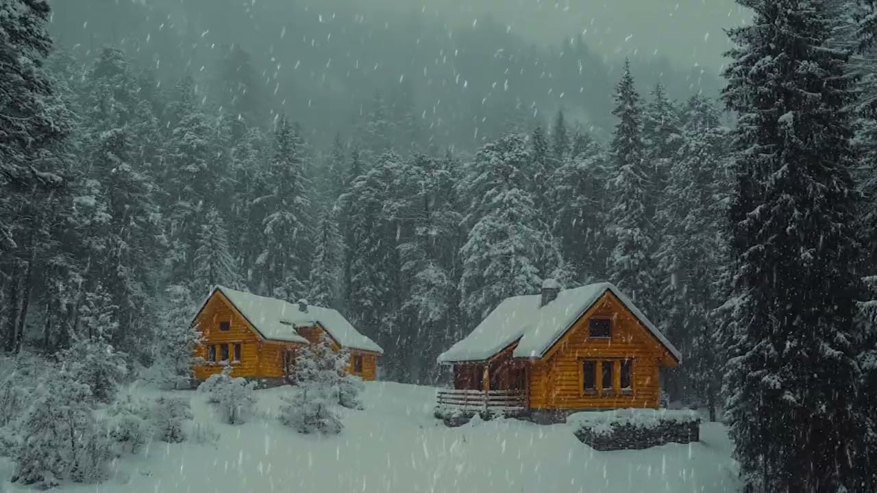 A Gentle Snowy Moment to Rest Your Mind and Feel the Calm of Winter